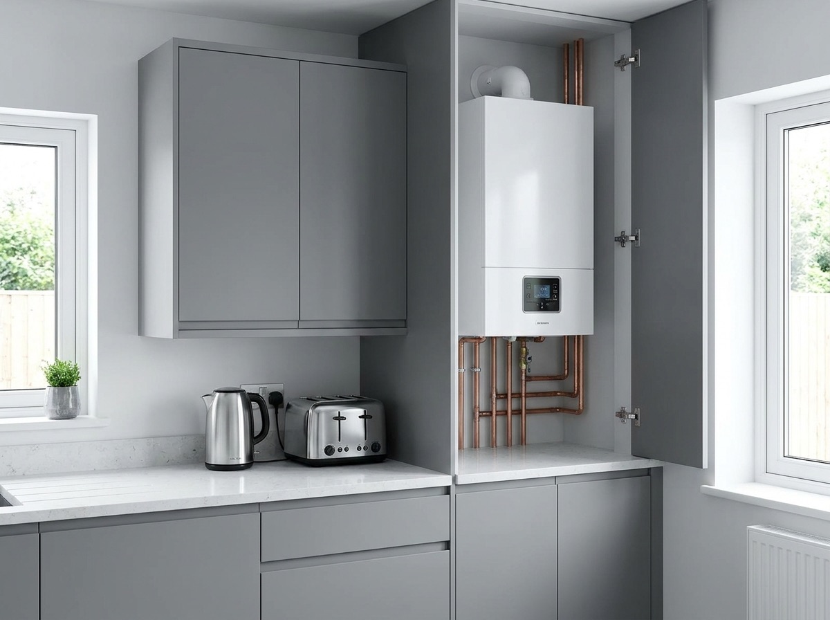 Gas boiler installation