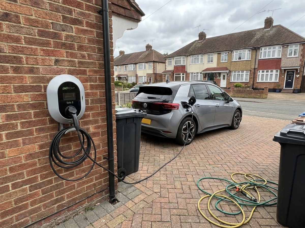 EV charging point installation