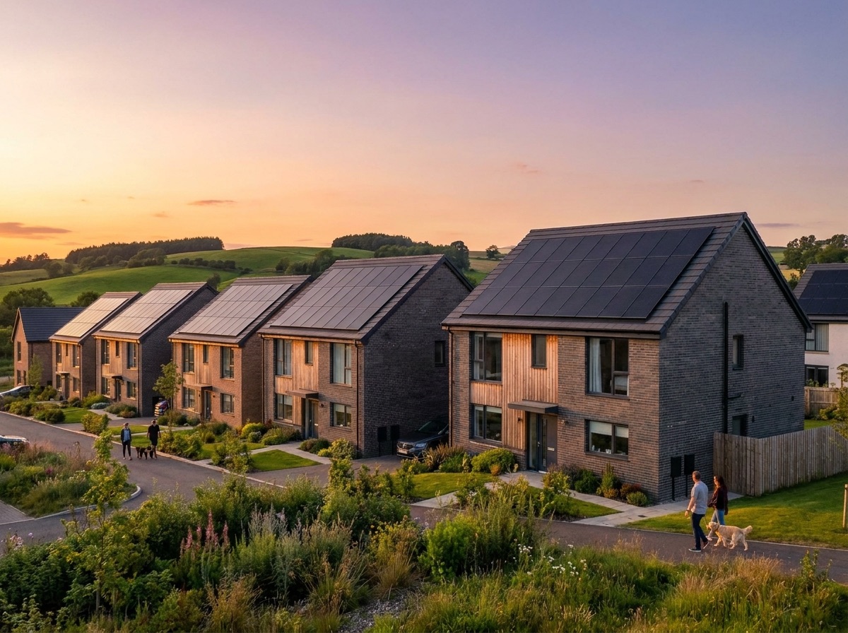Solar PV panels on roof